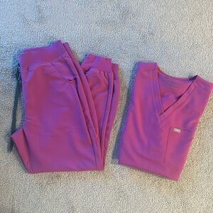 Figs scrub set. Bright Fuschia M Catarina & MP HW Zamora